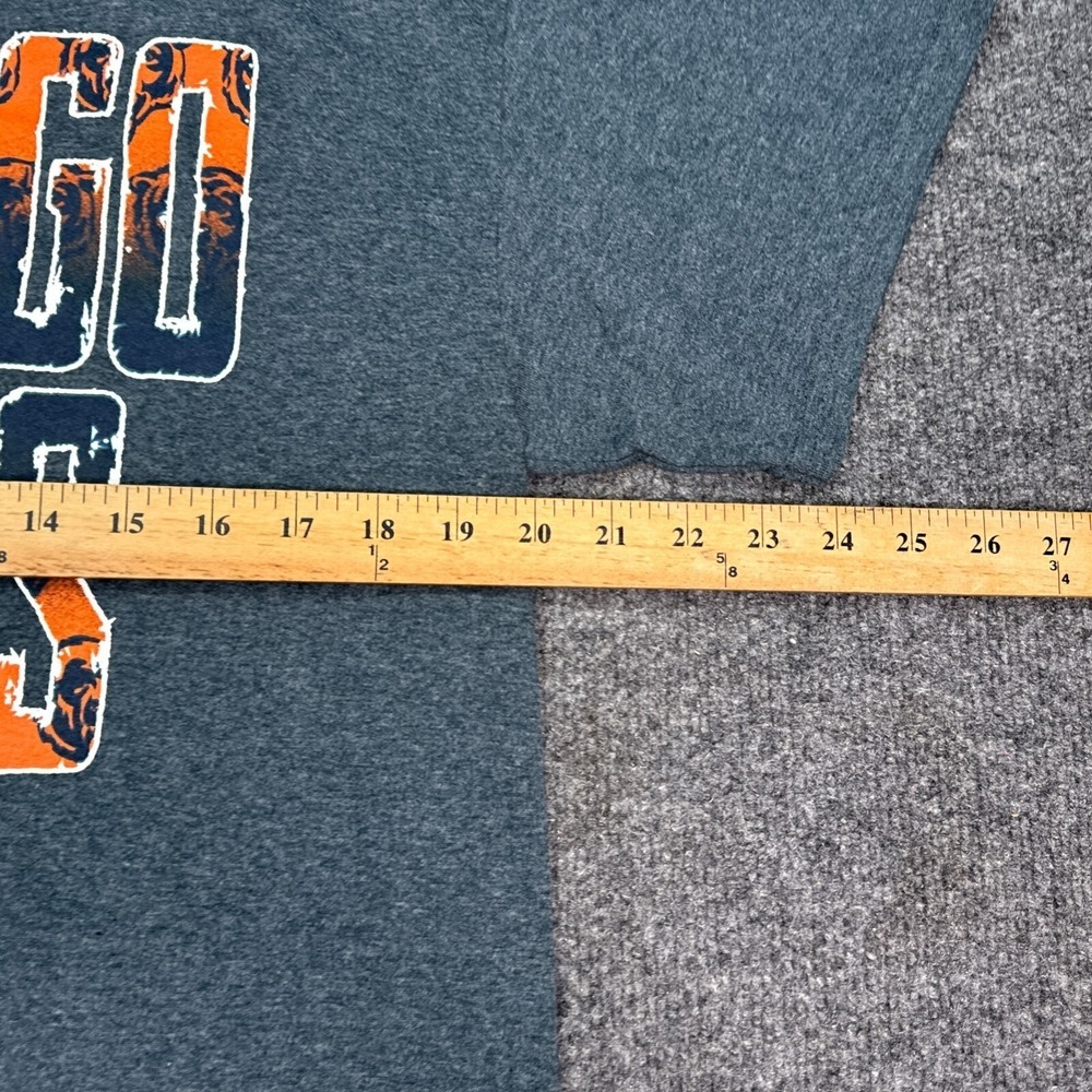 Official Chicago Bears Team Apparel T Shirt Adult Size Large Gray NFL - Picture 7 of 10
